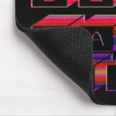 Beste vader blokkeert Tekst rood en Paars Muismat (Hoek)