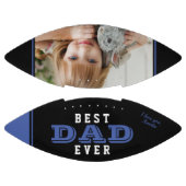 Beste vader Blue Typografie Foto American Football (Panelen)