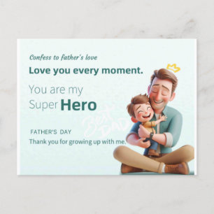 Beste vader briefkaart