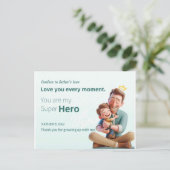 Beste vader briefkaart (Staand voorkant)