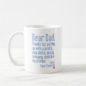 Beste vader [Brother versie] Koffiemok (Links)