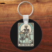 Beste Vader By Par - Disc Golf Vader Skelet  Sleutelhanger (Voorkant)