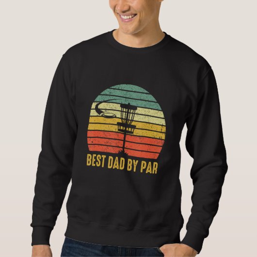 Beste Vader By Par Disc Golf Voor Mannen Vaderdag Trui (Voorkant)