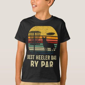 Beste vader cadeau Rode Blauwe Heeler Veehond Huis T-shirt