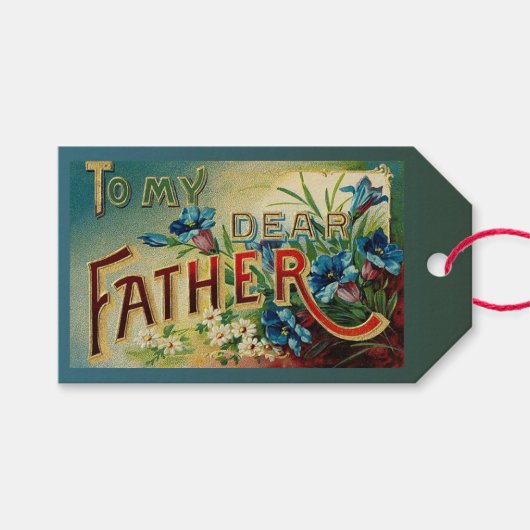 Beste vader cadeaulabel (Voorkant (Horizontaal))