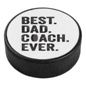Beste vader Coach Ever Vaderdag Hockey Sport Gift Puck (3/4)