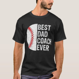 Beste vader coach ooit grappige honkbal sport lief t-shirt