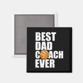 Beste vader coach ooit vader papa bysketbyll p magneet (Voorkant / Achterkant)