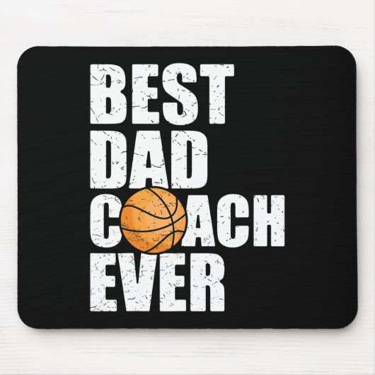 Beste vader coach ooit vader papa bysketbyll p muismat (Voorkant)
