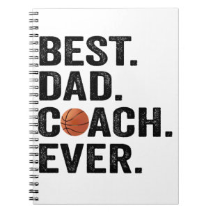 Beste vader Coach op Basketball Sport Gift Notitieboek
