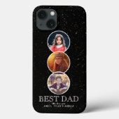 Beste vader Dag 3 Ovale Foto Collage Case-Mate iPhone Case (Achterkant)