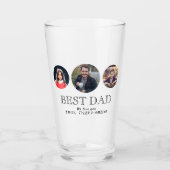 Beste vader Dag 3 Ovale Foto Collage Glas (Voorkant)