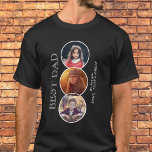 Beste vader Dag 3 Ovale Foto Collage T-shirt<br><div class="desc">Dag 3 van de beste vader Ovale Foto Collage T-shirt. 3 foto's in ovaal lijst - voeg 3 foto's toe. De tekst is trendy witte typografie op een zwarte achtergrond. U kunt om het even welke tekst veranderen. Dit gepersonaliseerde t-shirt is een perfect geschenk voor een vader voor vaderdag, verjaardag...</div>