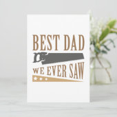 Beste vader die we ooit zagen bedankkaart (Staand voorkant)