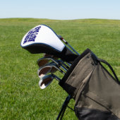 Beste vader donkerblauwe 3d tekst golfheadcover (Insitu)