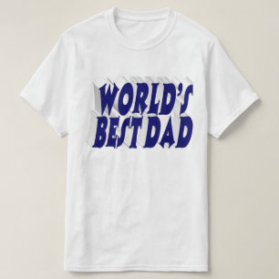 Beste vader donkerblauwe 3d tekst t-shirt