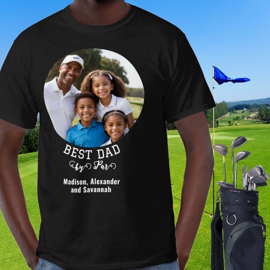 Beste vader door foto Golf Vaderdag T-shirt