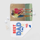 Beste vader door foto Golfhanddoek (Insitu)