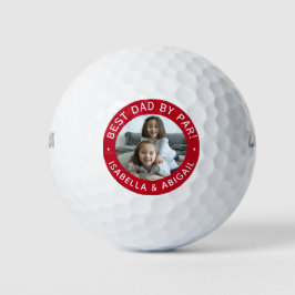 Beste vader door foto's Rood Golf Balls Golfballen