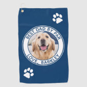 Beste vader door op maat gemaakte foto van Par Pet Golfhanddoek (Voorkant)