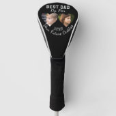 Beste Vader Door Par 2 Kinderen Foto Collage Golfe Golfheadcover (Voorkant)