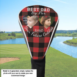 Beste Vader Door Par 2 Kinderen Foto Collage Golfe Golfheadcover