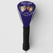 Beste Vader Door Par 2 Kinderen Foto Collage Golfe Golfheadcover (Voorkant)