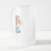 Beste vader door Par aangepast aandenken Matglas Bierpul (Voorkant links)