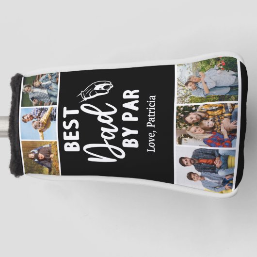 Beste vader door Par Custom 6 Foto Vaderdag Golfheadcover (Voorkant)