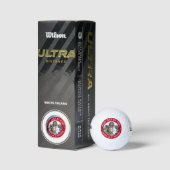 Beste Vader Door Par Foto Rode Golfballen (Verpakking)