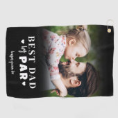 Beste Vader Door Par Gepersonaliseerd Golfhanddoek (Horizontaal)