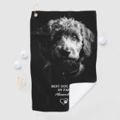Beste Vader Door Par Gepersonaliseerde Doodle Hond Golfhanddoek (Insitu)