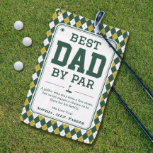 Beste Vader door Par Gepersonaliseerde Golf Handdo