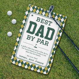 Beste Vader door Par Gepersonaliseerde Golf Handdo Golfhanddoek