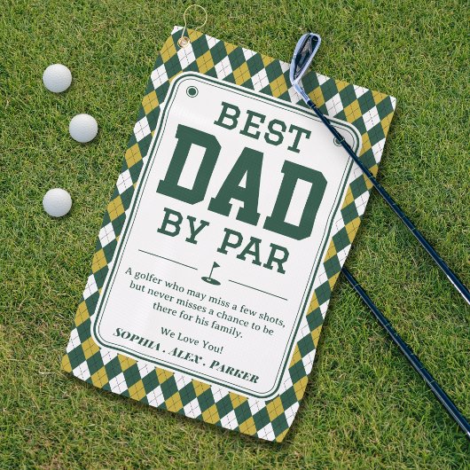 Beste Vader door Par Gepersonaliseerde Golf Handdo Golfhanddoek