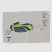 Beste Vader door Par Golf Handdoek (Horizontaal)