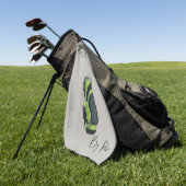 Beste Vader door Par Golf Handdoek (Groen)