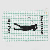 Beste Vader door Par Golf Handdoek (Horizontaal)