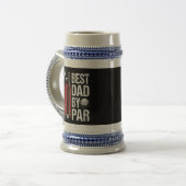 Beste Vader Door Par Golf Humor Bierpul (Voorkant links)