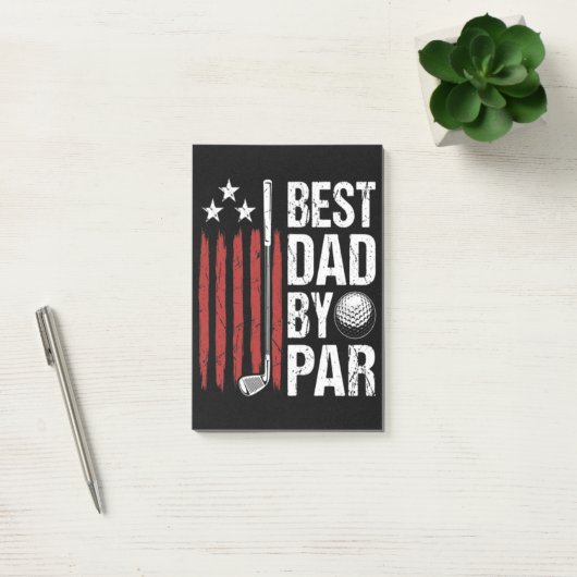 Beste Vader Door Par Golf Humor Post-it® Notes (Kantoor)