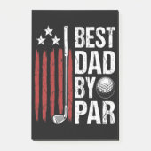 Beste Vader Door Par Golf Humor Post-it® Notes (Voorkant)