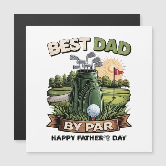 Beste vader door Par Golf vader grappig (Voorkant / Achterkant)