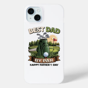 Beste vader door Par Golf vader grappig iPhone 15 Mini Hoesje