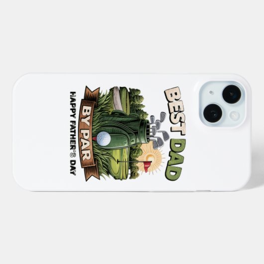 Beste vader door Par Golf vader grappig Case-Mate iPhone Case (Achterkant (horizontaal))