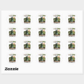 Beste vader door Par Golf vader grappig Ronde Sticker (Vel)