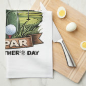 Beste vader door par golf vader grappig theedoek (Quarter Fold)