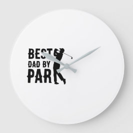 Beste Vader door Par Golf Vaderdag Daddy Cadeau Mu Grote Klok