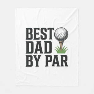 Beste vader door par golf Vaderdag vintage ontwerp Fleece Deken