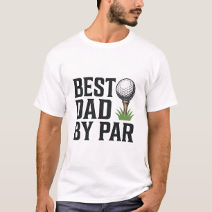 Beste Vader Door Par Golf Vaderdag Vintage Ontwerp T-shirt