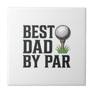 Beste vader door par golf Vaderdag vintage ontwerp Tegeltje